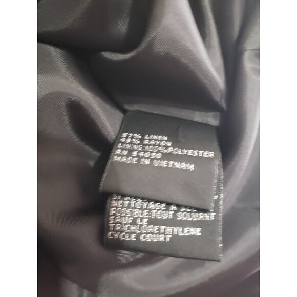 VTG Kasper Essential Sportswear Women Plus 16W Jacket Black White Floral Classic - Picture 6 of 6